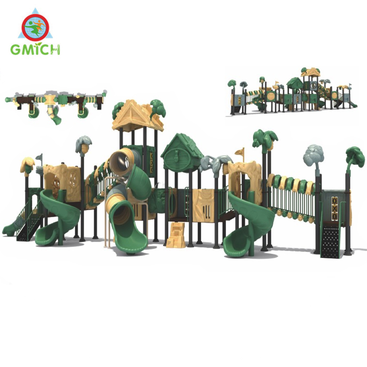 Park Theme Playground Plastic Slide Sets Good Quality Children's Game Play Toys Professional Playground Manufacturer