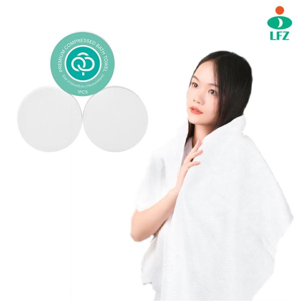 Disposable Bath Towel Large Compressed Cotton Portable Thick Paper Towel Suitable Hiking Camping Beach Swimming Traveling