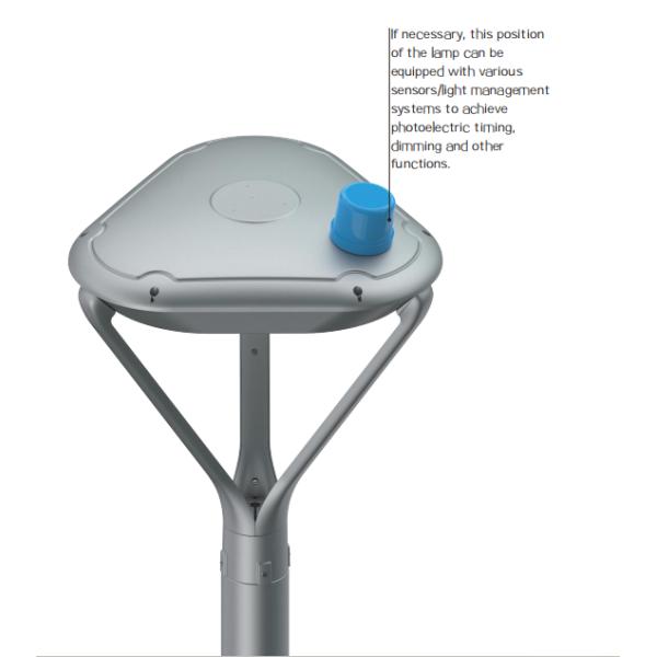 Темно-бронзовая садовая подсветка CCT 4000K 30-100W городская лампа водонепроницаемая IP65 для ландшафтного освещения в основном используется в парках и садах