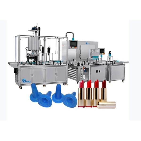 Машина прессформы губной помады машины завалки силикона 5 сопл полно косметическая с охлаждая тоннелем