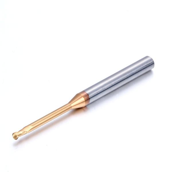 30 Degree Aluminum Micro Diameter End Mill With TiAlN Coating