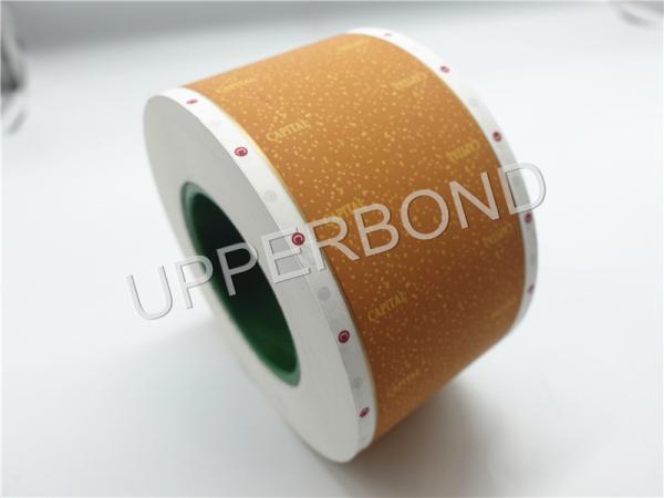 Linha de carimbo quente cigarro que derruba o papel com Logo Patterm impresso