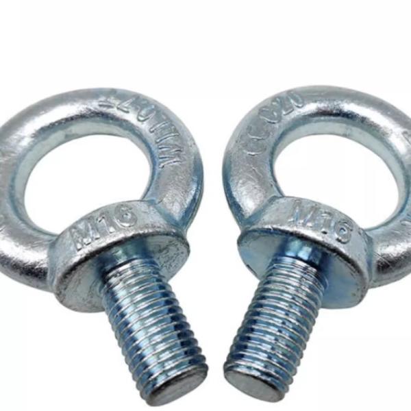 M20 M24 Metal Bolts Yellow White Black Zinc Electrophoresis Lifting Eye Bolt DIN580