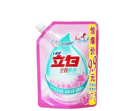 Eco-friendly custom aluminum foil liquid detergent  Plastic spout pouch wholesale