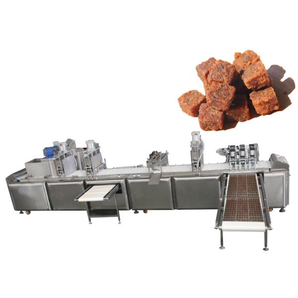 los dados de la carne de perro 400kg/hr tratan la formación de la pantalla táctil del PLC de la máquina