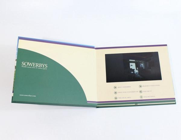 7 inch 8 GB Video Booklet For Gift / Fair Display , ON / OFF Button Switch