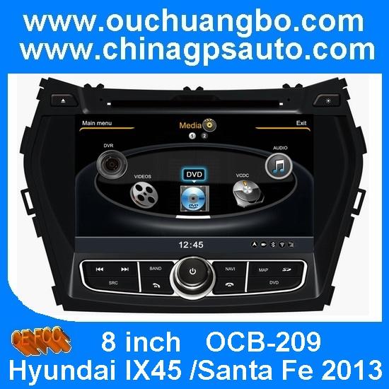 Ouchuangbo S100 Platform Car Kit for Hyundai IX45 /Santa Fe 2013 1G CPU Video DVD GPS Navigation