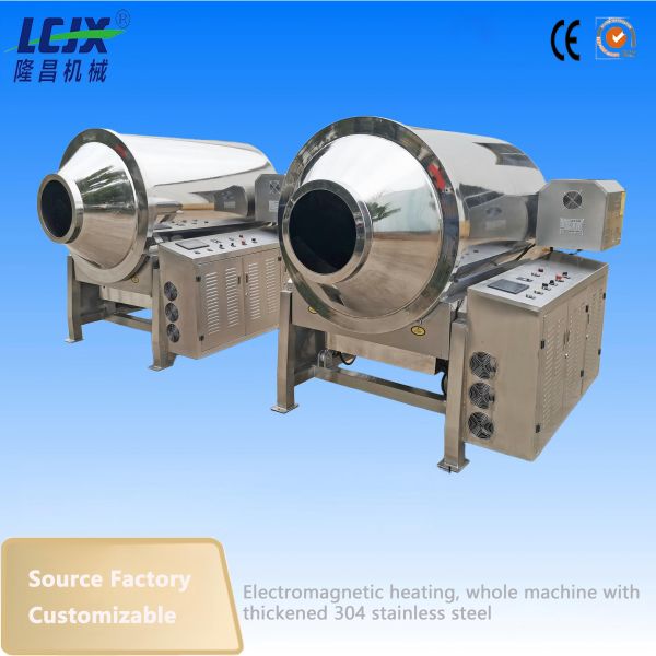 Commercial Drum Type Puffed Shrimp Chips Roasting Processing Machine Puffed Snack Roasting Machine