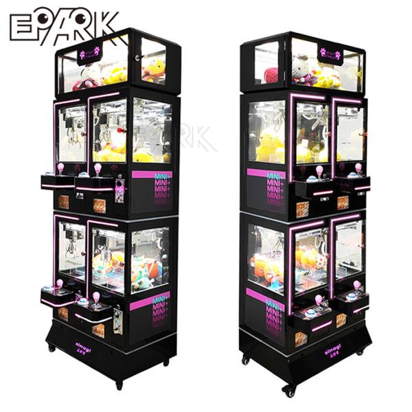 506W Four Player Black Claw Crane Machine Coin Operated