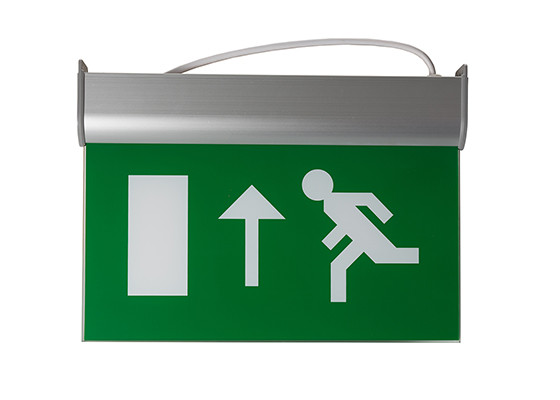Pictogram Double Sided Exit Sign Emergency Lights 3 Hours Operation Ni-Cd