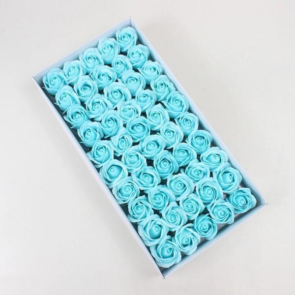 Wholesale Soap Rose Head Artificial Flower 3.5cm 50pcs/box for DIY Wedding Decoration Birthday Holiday