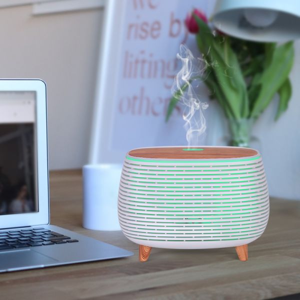 400ml New Arrivals WiFi Smart Tuya APP Remote Control Electric Aroma Home Essential Oil Diffuser with Alexa Voice Control