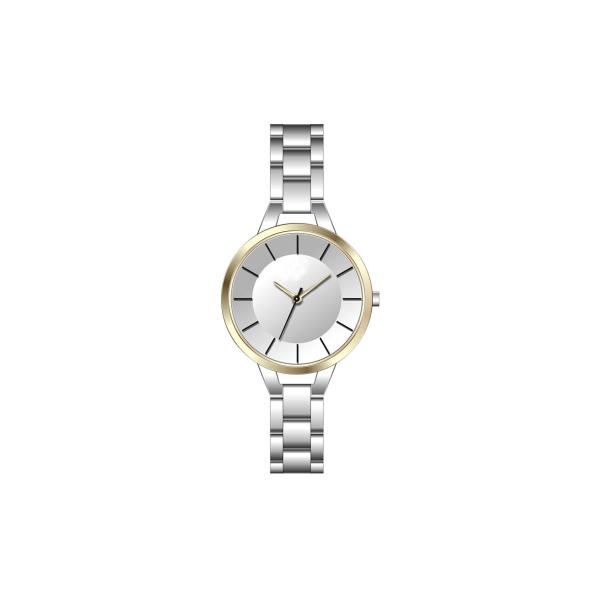 Smaller Watch Face Ladies Analog Watches With Stainless Steel Bracelet