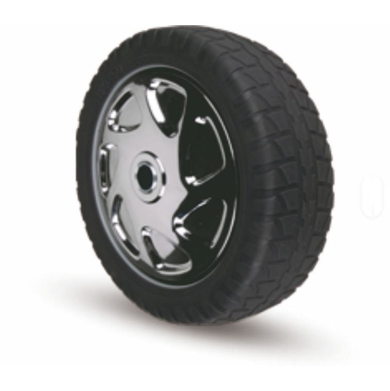 Heavy-Duty 6-Inch Diameter Anti-Slip Elastic TPR Caster Wheels for Industrial Machinery