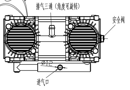 Portable Medical Oilless Air Compressors Vacuum 140 Kpa With Piston