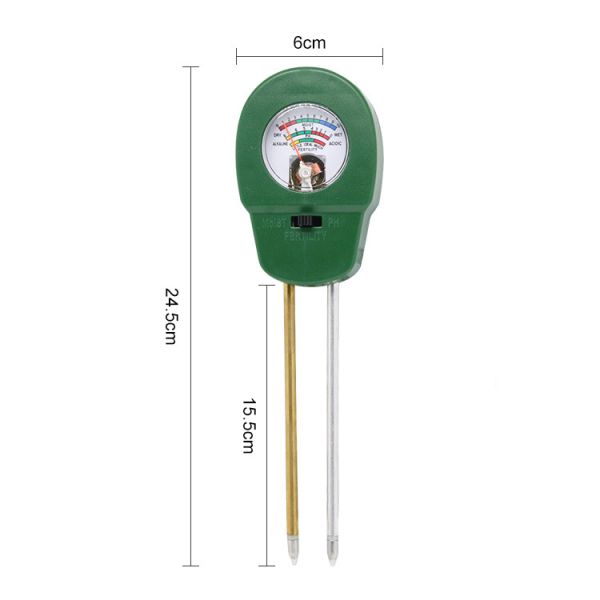 Soil Moisture Tester Nutritional Value PH Meter 3 In 1 Soil Meter For Plants Vegetables