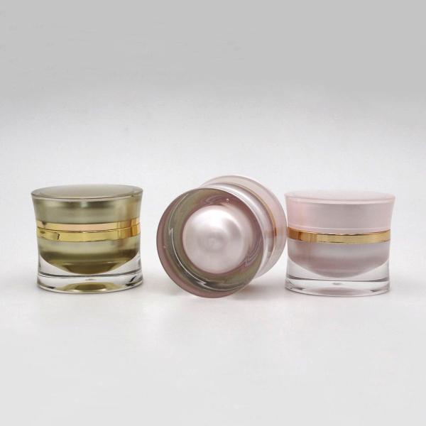 15G Luxury Waist Empty Plastic Jar For Skin Care Cream Acrylic Cream Jar