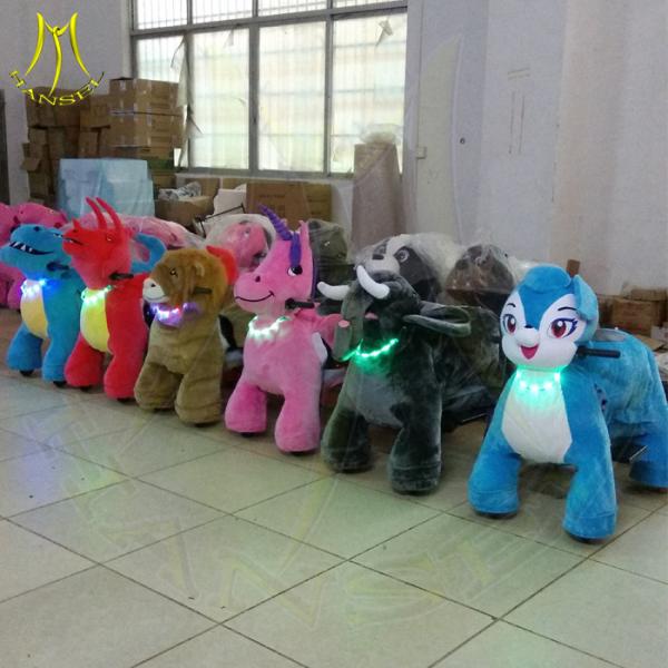 Hansel electric rideable animal coin operated dragon ride walking family entertainment center riding cow toys for kids