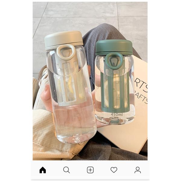 PE Material Children Water Bottle With Graduated Customized Logo Acceptable Leak-proof