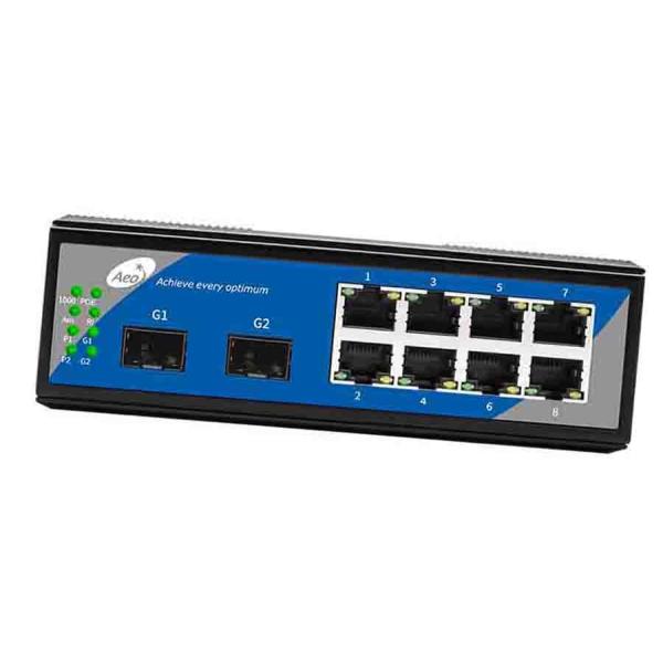 IEEE802.3af/на переключателе 32Gbps 8 гаван POE SFP