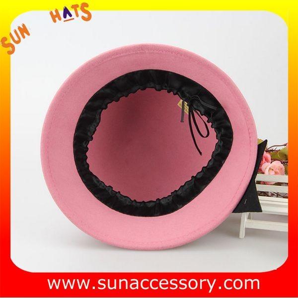 Vintage hot sale cloche hats wholesale for ladies,100% Australia wool felt hats factory