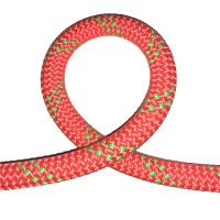 Corda de escalada dinâmica vermelha alaranjada da corda de nylon 10.5mm trançada