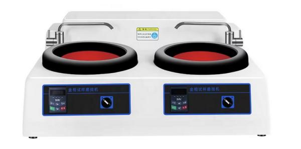 Stepless Speed Double Disc Metallographic Grinding and Polishing Machine with Two Motors