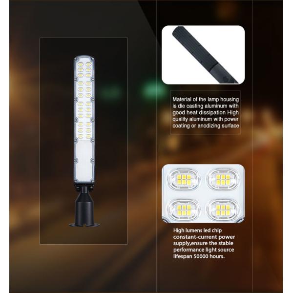 Waterproof Explosion Proof Outdoor 60w 100w 150w 200w High Quality Aluminum Lifepo4 Battery 6500k Solar Street Light