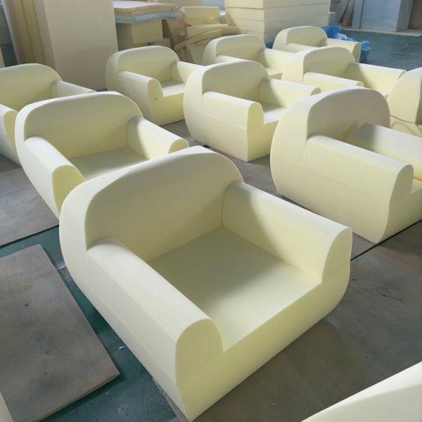 Modern Single Person Reclining Square Leisure Sofa Chair with Sponge Fabric Compressed Sofa for Living Room & Bedroom Villa Use