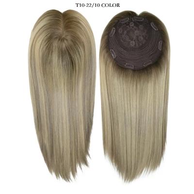Silk Top Luxury Jewish Hair Wig 100% Mogolian Cuticle Remy Hair Premium Virgin Raw Human Hair Topper for Women