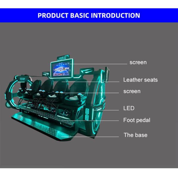 700W 4 Person 9D VR Simulator Amusement Cinema Equipment