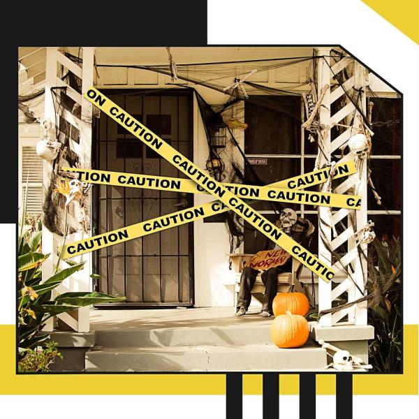 Caution, Police or Biohazard High Visibility Tape | 1000 Ft | Halloween Decoration Tape for Haunted Houses