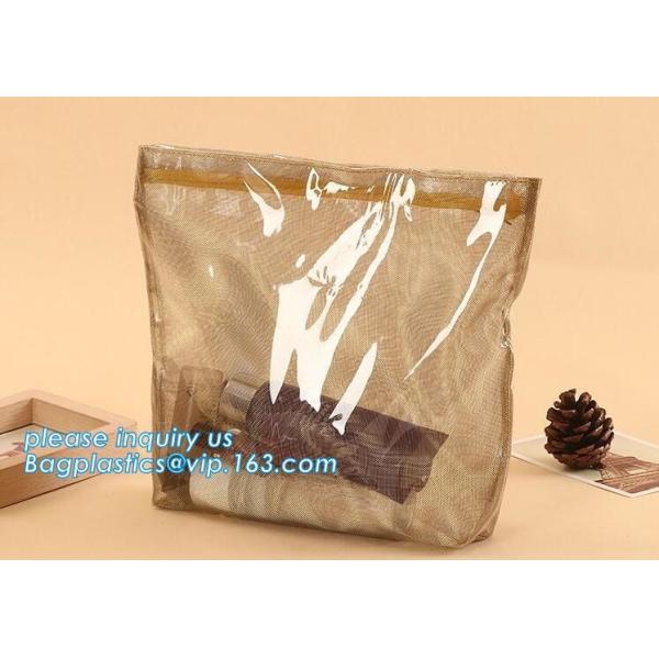 have fashion sense bag,classic cosmetic bag,space utilization,Pvc Document Clear Plastic Snap Button File Bag bagease