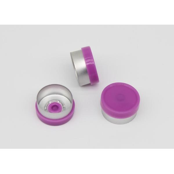 da injeção lisa roxa da flange de 13mm tampões de vidro farmacêuticos do tubo de ensaio