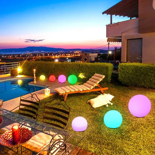 Solar Sphere Lamps Ball Lights Pulg In Light Series For Garden hotel decoration