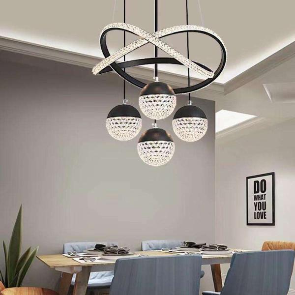 Home Acrylic Staircase Pendant Chandelier Lighting For Living Room Restaurant