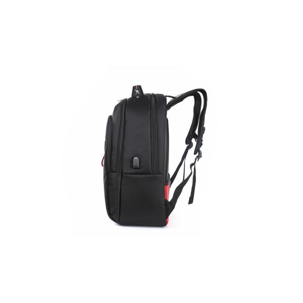 Eco - Friendly Black Nylon Backpack , Lightweight Nylon Backpack 48*36*15 Cm