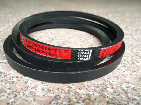 Dust Resistant Rubber Transmission Belt Polyester / Kevlar / Aramid Cord