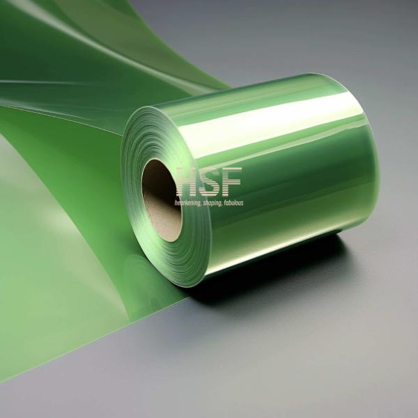36 microns de film de dégagement en PET vert clair non silicone OEM ODM