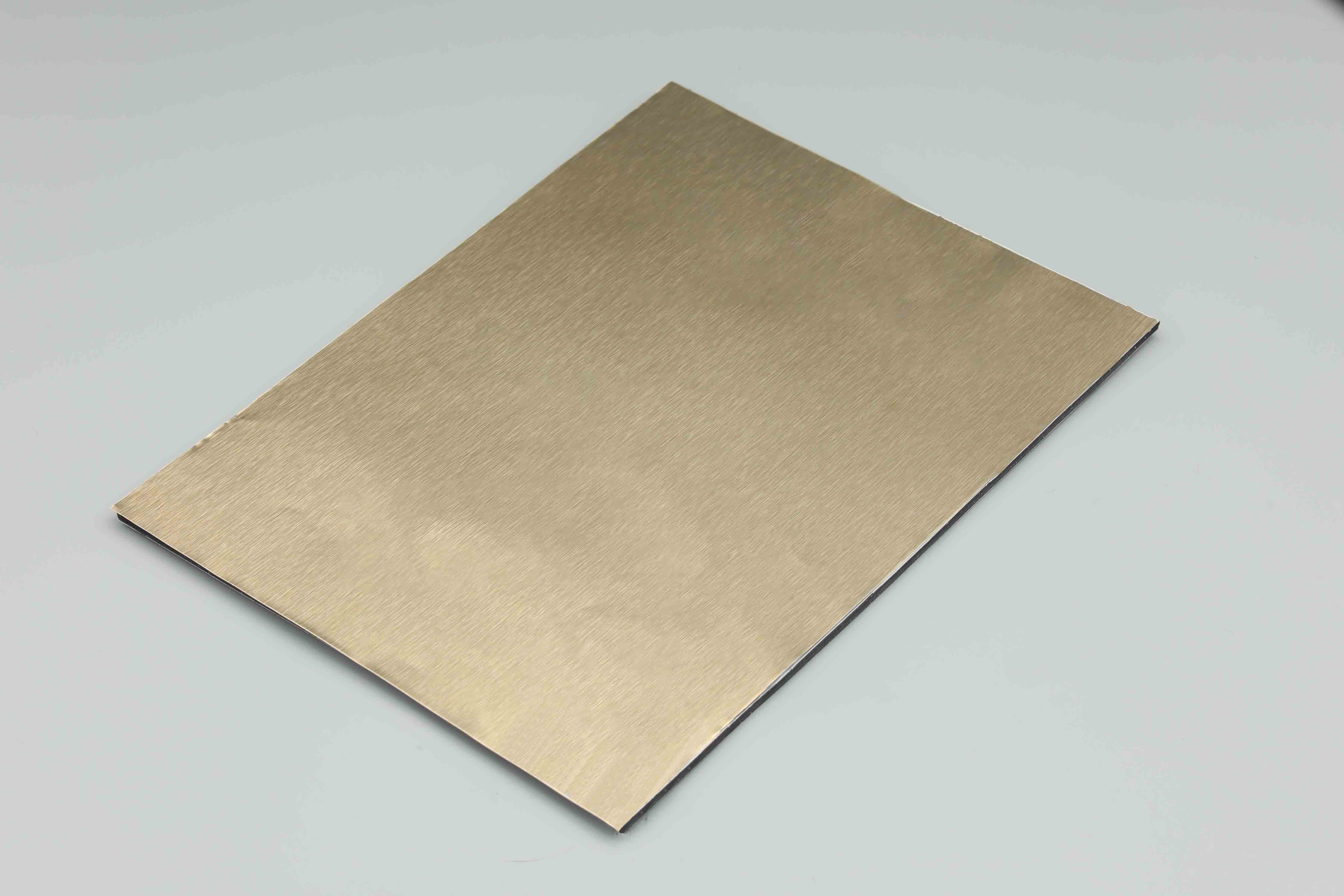 HDPE Brushed Aluminium Composite Panel 4MM 1,22 X 2,44m Pe Алюминиевая композитная панель