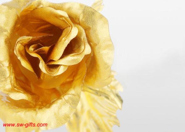 Creative Valentine's day craft Birthday wedding gift 24k gold foil plated rose lover's Gold