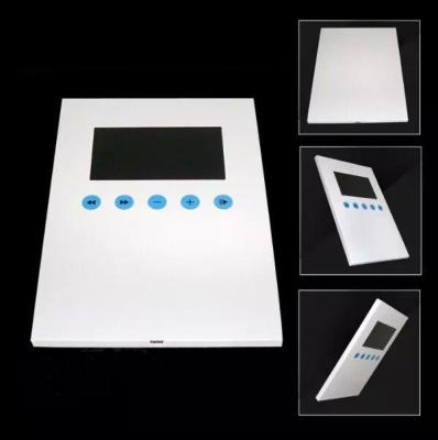 Fashion Video Display LCD Invitation Card Super Matt Lamination Blank Cover