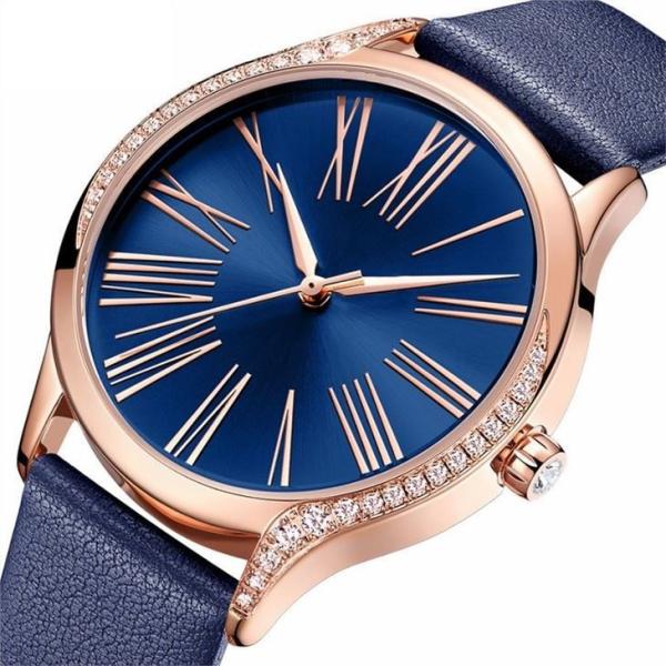 Solid Steel Buckle Women'S Quartz Stainless Steel Watch Diamond Casual Watches