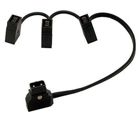D-Tap Male to 3 D-Tap Female Camera Power Splitter