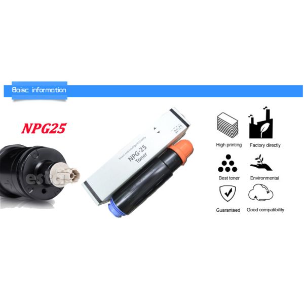 Canon Ir Copier Spare Parts NPG25 Canon Copier Toner For iR2230 / iR2270 / iR2870 / iR3025 / iR3030