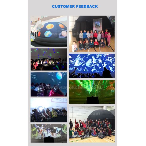 3d Cinema Tent Portable Inflatable Dome Panetarium 5m Projector Planetarium for School