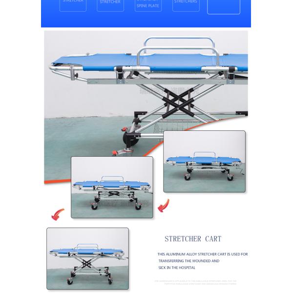 Medical Care Evacuation Stretcher Blue With Sturdy Construction