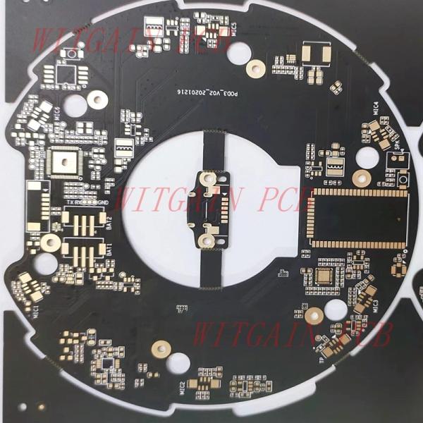 Video Conference Device 4 Layers Pcb 1.2mm Matte Black Solder Mask