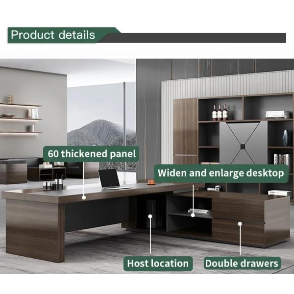 Роскошный Босс Исполнительный Деревянная современная мебель Стол офисный стол