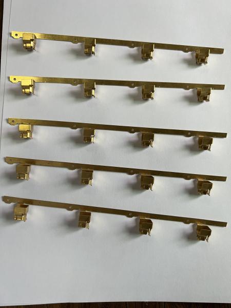 OEM professional sheet metal laser cutting service stamping parts spring brass copper clamp contact